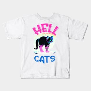 Hell cats Kids T-Shirt